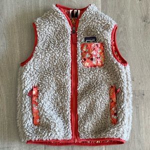 Patagonia Toddler Retro-X Fleece Floral Vest